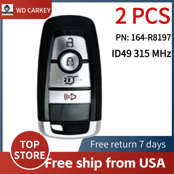 2017-2023 Ford Expedition Escape / 4-Button Smart Key / PN: 164-R8197 / M3N-A2C93142300 315 (AFTERMARKET)